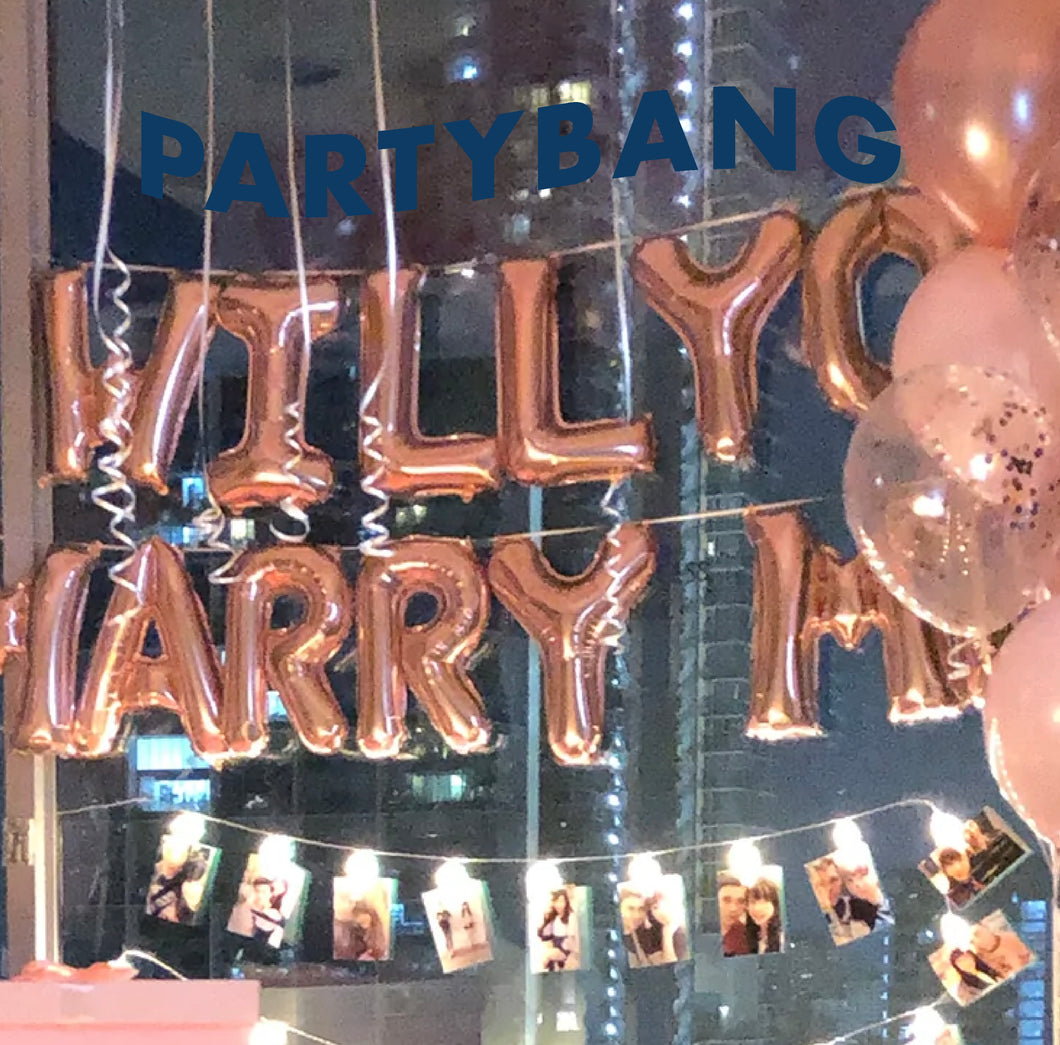Rose Gold Will You Marry Me Decorations Marry Me Balloons